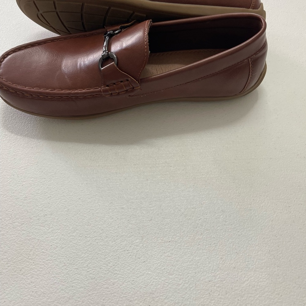 Steve Madden Men's Brown Loafers size 7 cognac brown vegan‎ horsebit work preppy - Picture 7 of 7